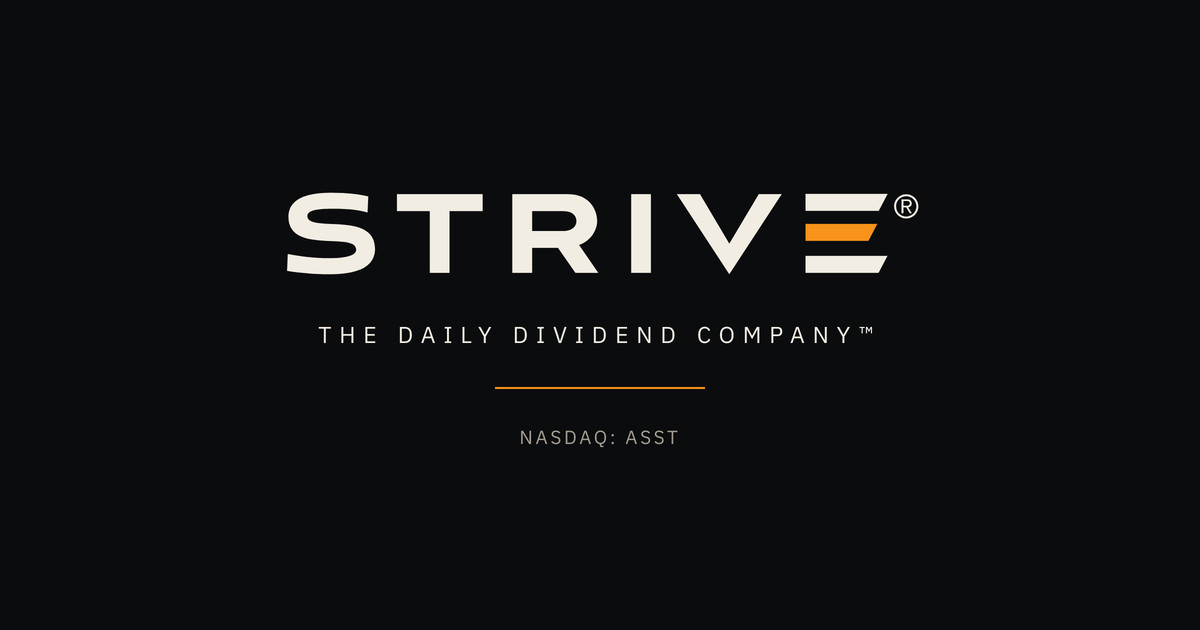 Strive (Nasdaq: ASST) is the Daily Dividend Company. Its flagship preferred stock, SATA, is designed to pay cash dividends every business day.